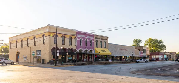 Rusk Texas Estados Unidos Septiembre 2021 Antiguo Distrito Financiero Henderson — Foto de Stock