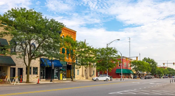 Goshen Indiana Usa August 2021 Business District Main Street — Stok fotoğraf