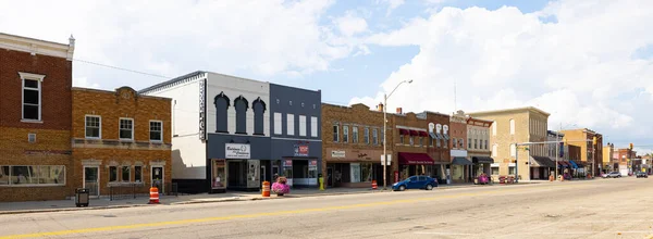 Rochester Indiana Usa August 2021 Business District Main Street — Fotografia de Stock