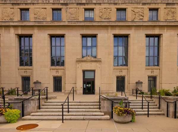 Indianapolis Indiana Usa October 2021 Indiana State Library Historical Building — Stock Photo, Image