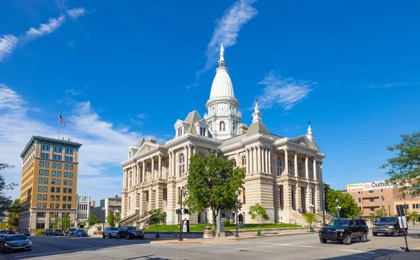 Lafayette, Indiana, USA - August 23, 2021: The Tippecanoe County Courthouse