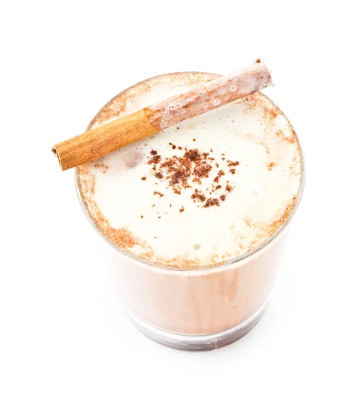 アイス ブレンド フラッペ コーヒー上分離ホワイト バック グラウンド — ストック写真