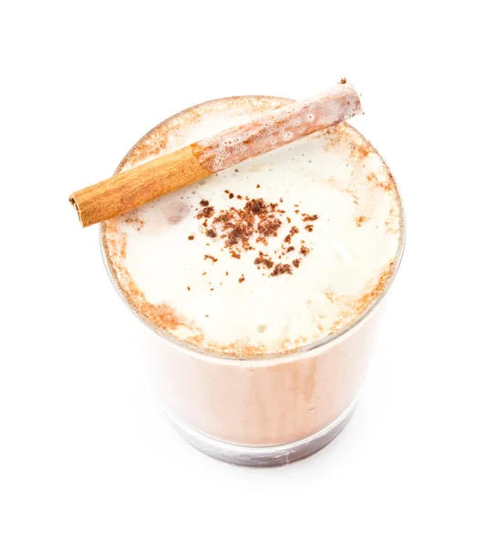 Café frappe mixto helado aislado sobre fondo blanco — Foto de Stock