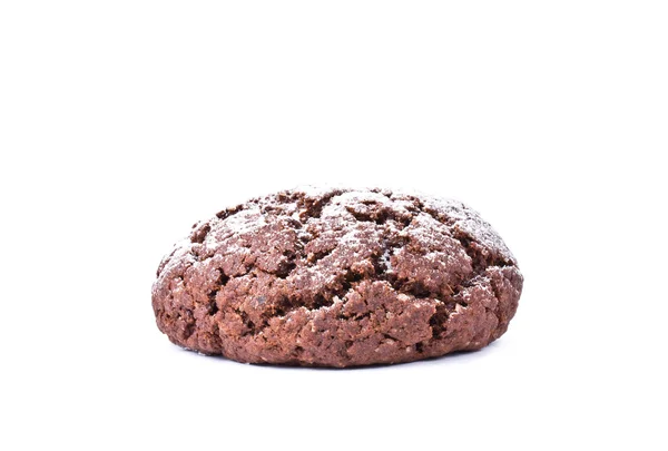 Chocolate cookies isolated on the white background — Stock Photo, Image