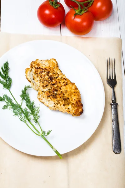 Filé de peitos de frango grelhado — Fotografia de Stock