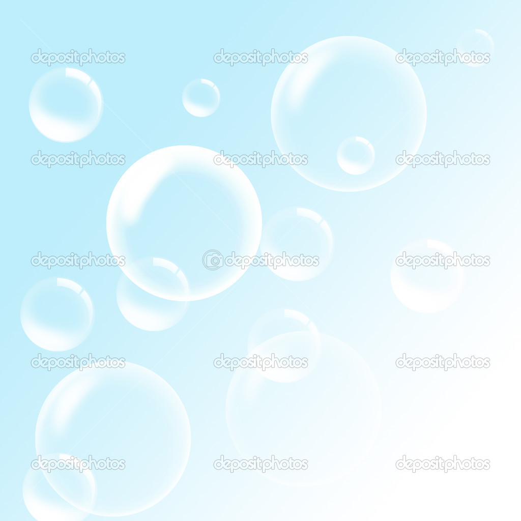 Soap Bubbles on a blue sky background Stock Photo by ©Zakharova 25964871
