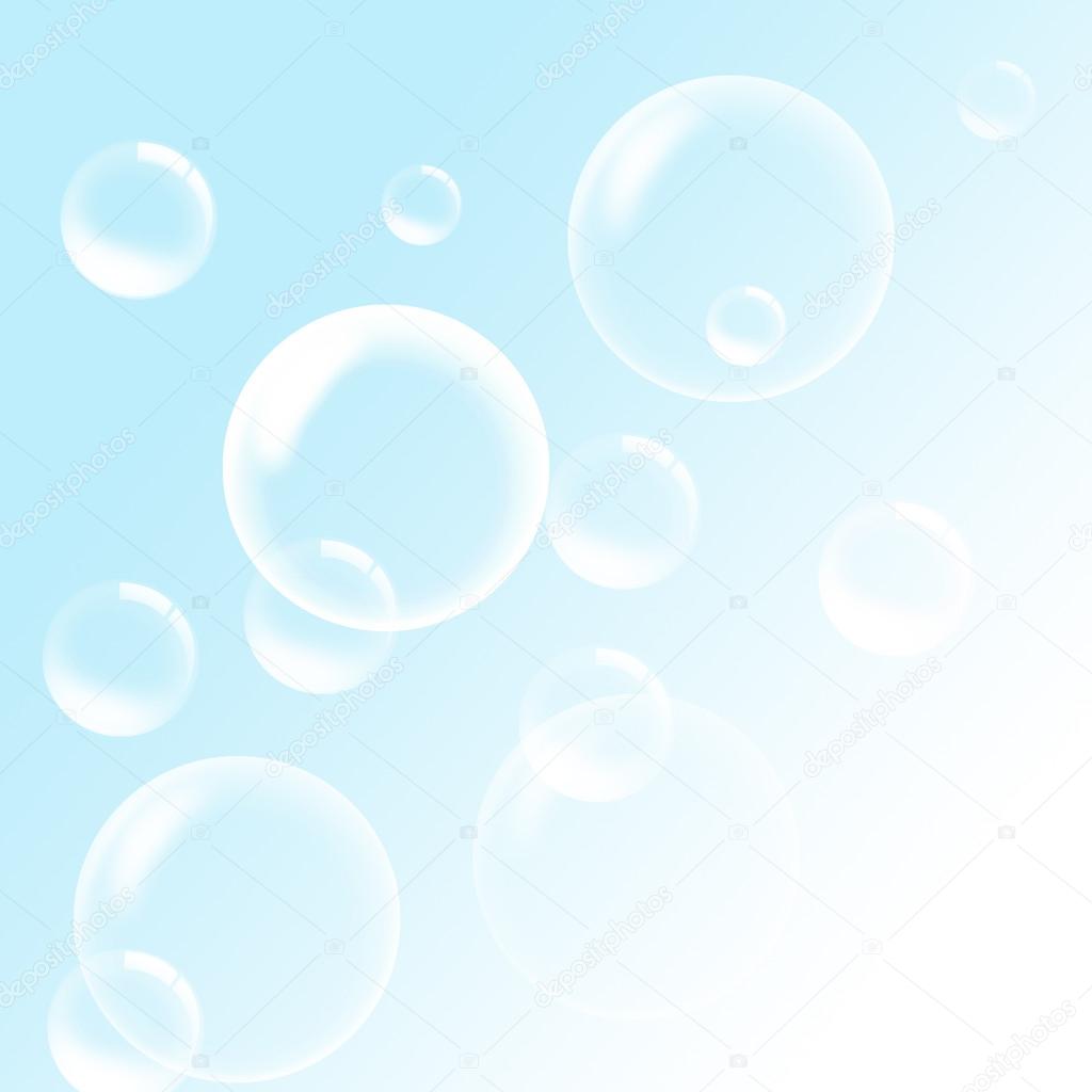 Soap Bubbles on a blue sky background Stock Photo by ©Zakharova 25964871