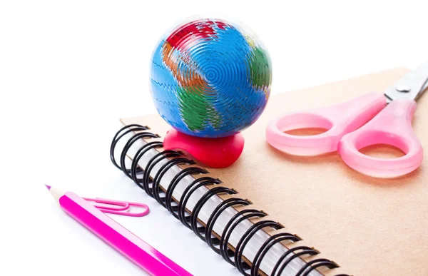 Ritorno a scuola con accessori . — Foto Stock