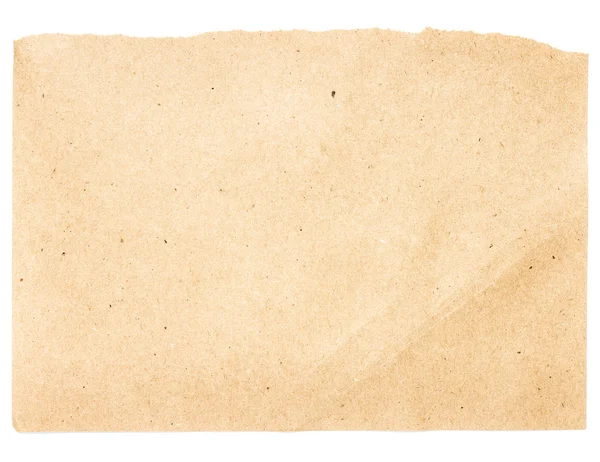 찢어진된 편지지 backgrond로 베이지색 종이 두꺼운 용지 텍스처를 재활용 — 스톡 사진