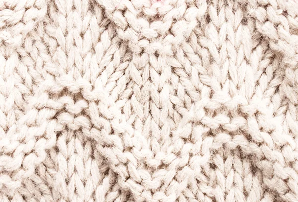 White knitting background texture. Knit woolen Fabric textile multicolor back. — Stock Photo, Image