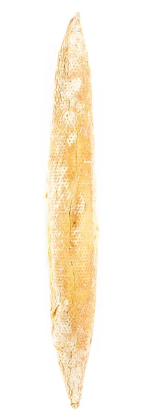 Fresco delicioso francês baguette no branco fundo closeup . — Fotografia de Stock