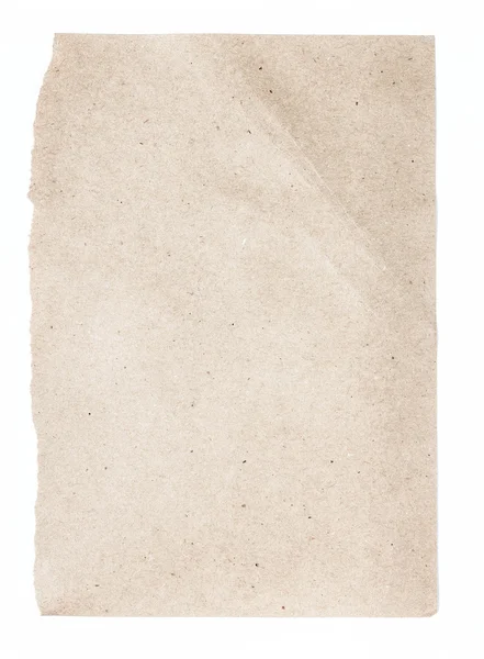 引き裂かれた便箋リサイクル ブラウン厚紙テクスチャ背景として — ストック写真