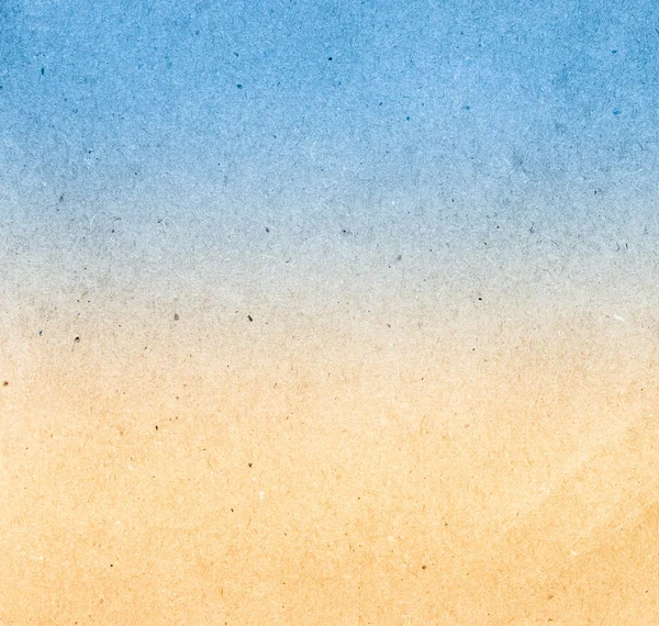 Abstraktes blaues Meer und gelber Strand Vintage Recyclingpapier textu — Stockfoto