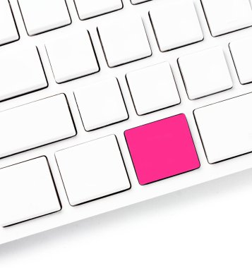 bilgisayar klavye için kendi düşünce renkli boş tuşları.