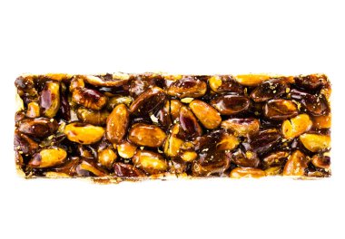 Beyaz arka plan üzerinde izole sağlıklı somun bar