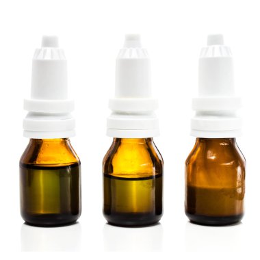 Tıbbi ilaç şişeleri naturopathic tıp sıvı ile
