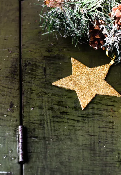 Christmas composition with decorations — Stock Photo, Image