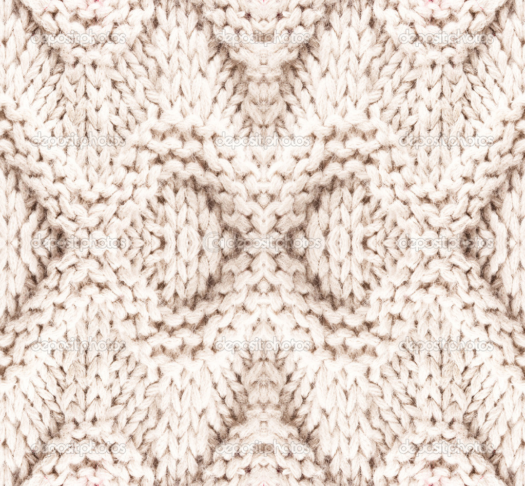 White knitting background texture.