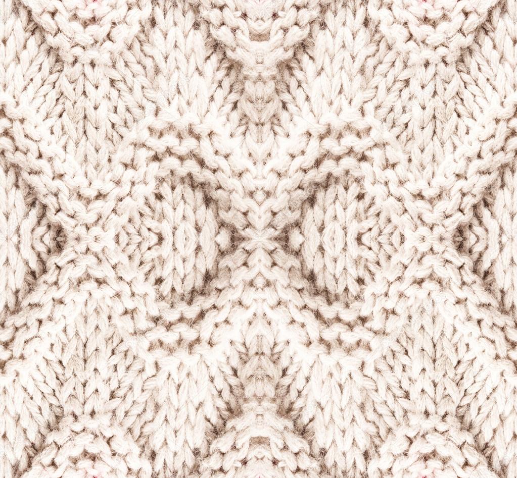White knitting background texture.