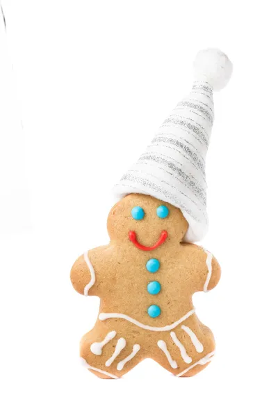 Zencefilli kurabiye adam Noel kurabiyesi — Stok fotoğraf
