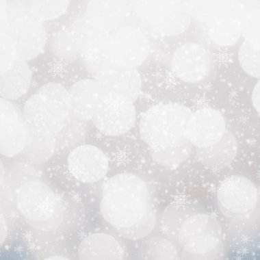 ufuk gümüş ve beyaz christmas bokeh arka