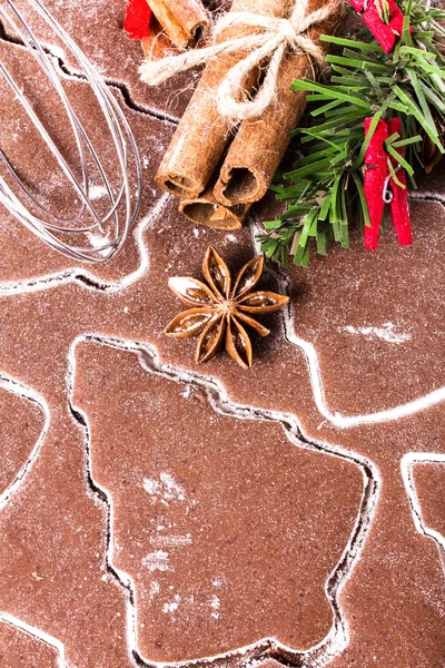 Christmas Gingerbread background — Stock Photo, Image