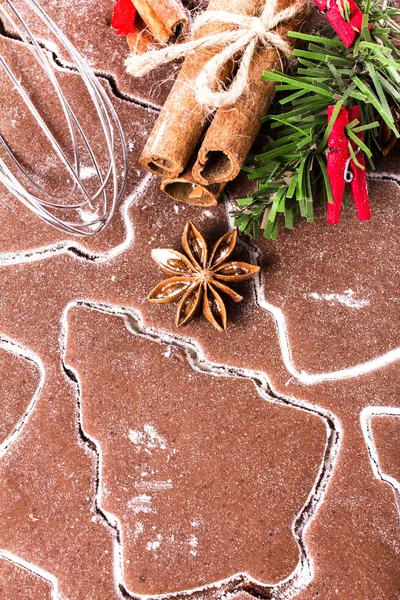 Noel gingerbread arka plan — Stok fotoğraf