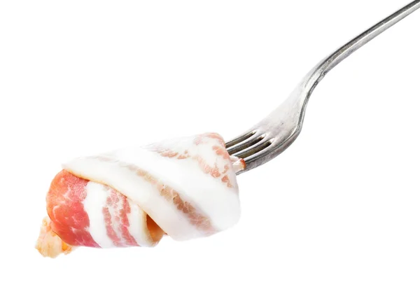 Delicioso tocino Italia prosciutto en tenedor — Foto de Stock
