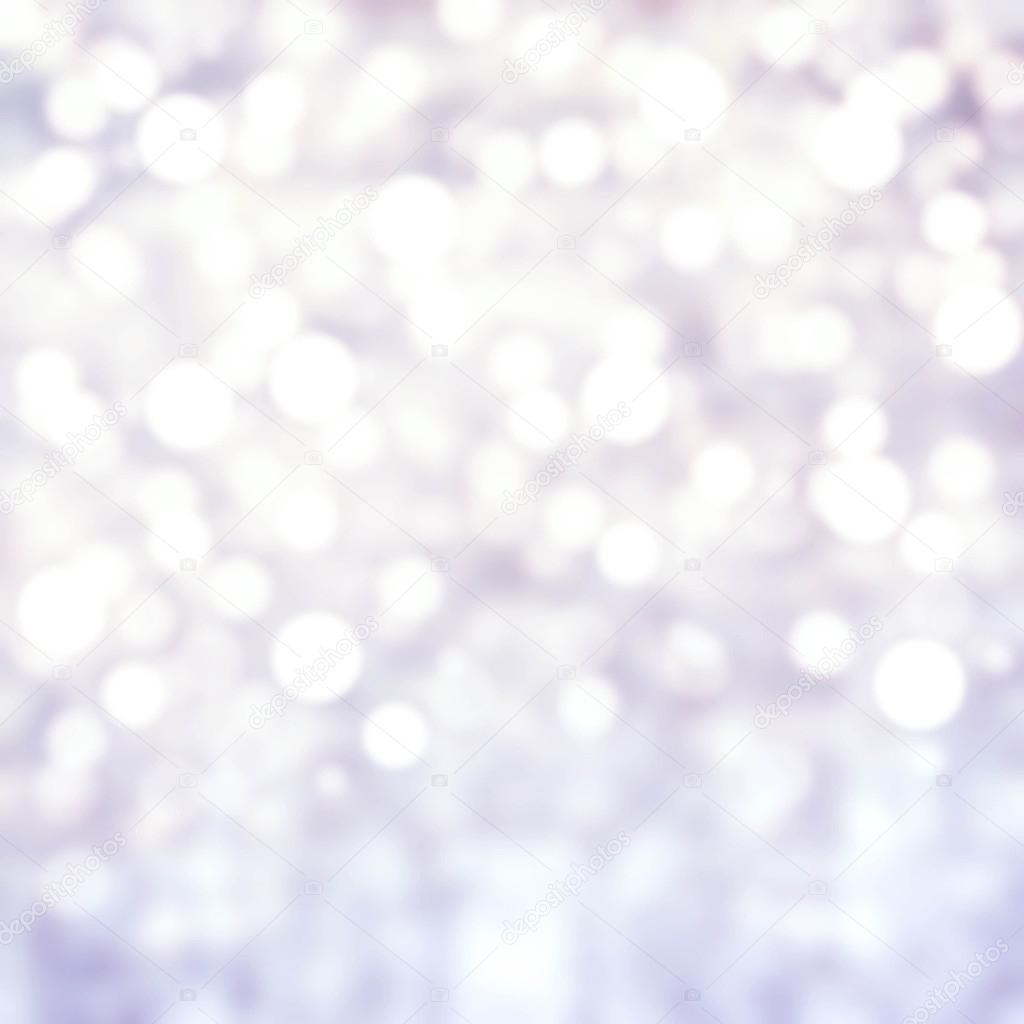 White Lights Festive background, abstract Christmas twinkled bri