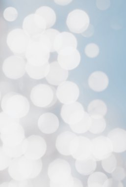 Gümüş arka Noel plan parlayan sihirli bokeh ile light