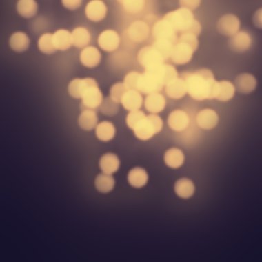 doğal altın ışıkları ile gece soyut ufuk ışık bokeh arka plan