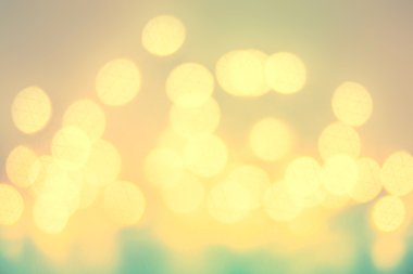 Altın bokeh ışık antika arka plan Christmas defocused.