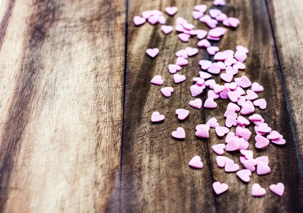 Valentines Day background with hearts. — Stock Photo, Image