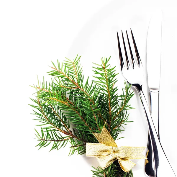 Kersttafel — Stockfoto