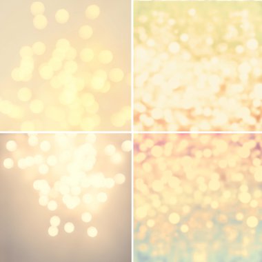 Set of Abstract natural blur defocussed backgrounds clipart