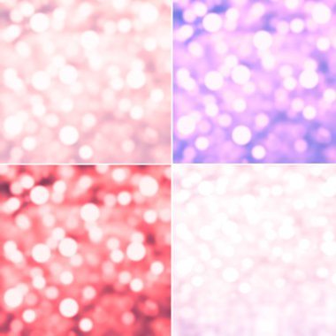 Set of Abstract natural blur defocussed backgrounds clipart