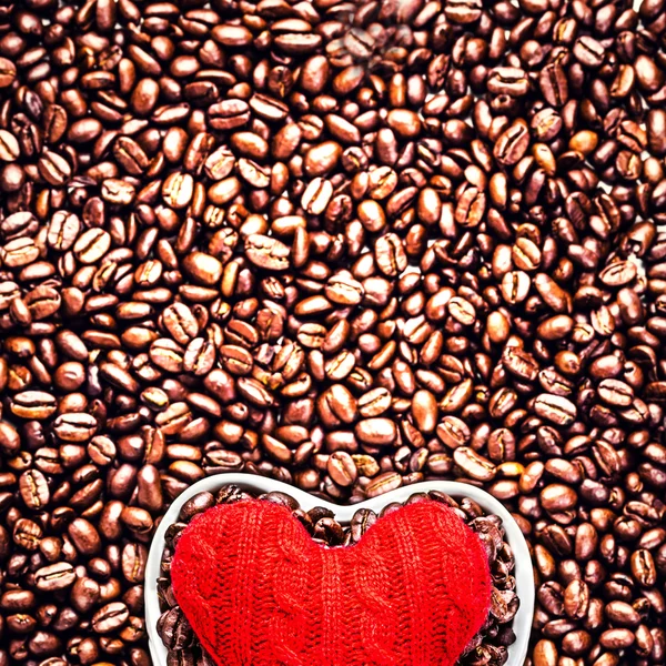 Love Coffee at Valentine's Day — Stock Photo, Image