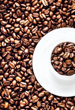 Kavrulmuş kahve çekirdeği.