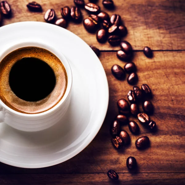 Coffee cup with white saucer — Stock Photo, Image