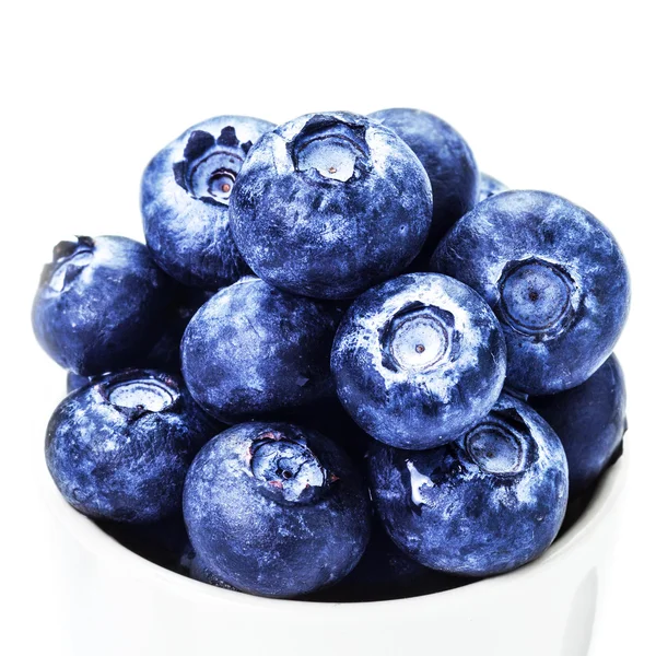 放在碗里的新鲜蓝莓 — 图库照片