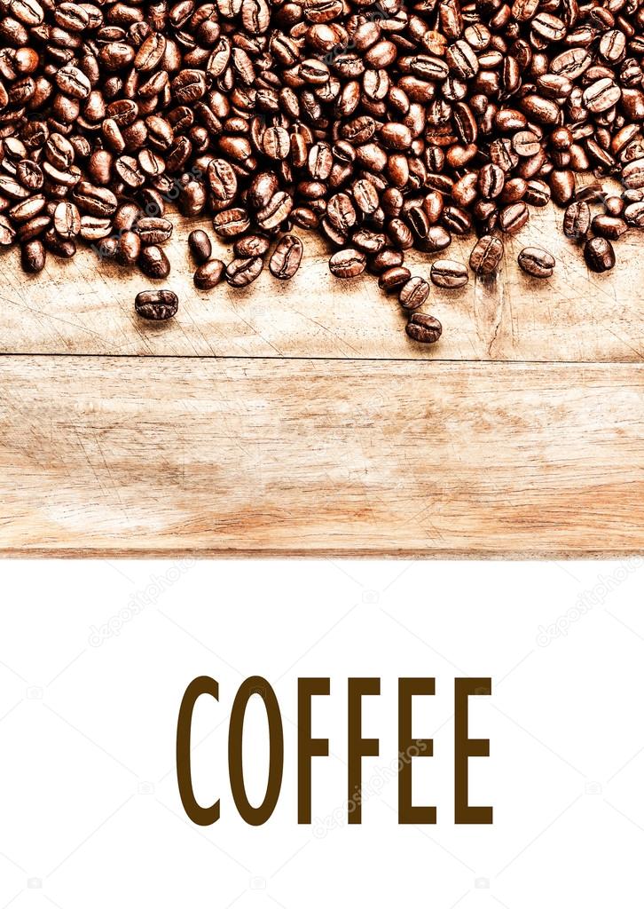 Roasted Coffee Beans background texture