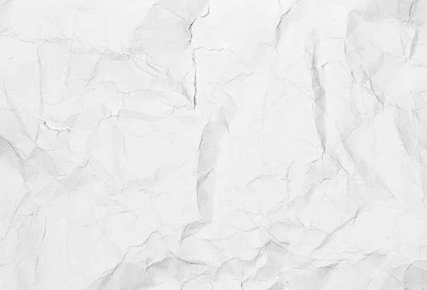 Crumpled white paper texture — Stock Photo, Image