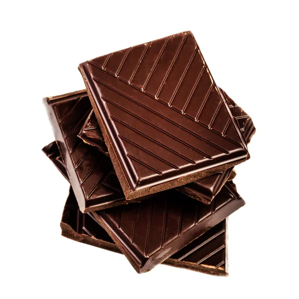 Chocolate bars stack — Stock Photo, Image