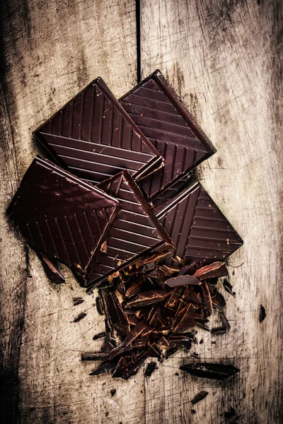 Chopped Chocolate Bar — Stock Photo, Image
