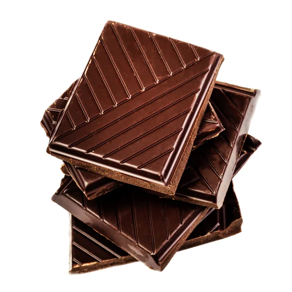 Chocolate bars stack — Stock Photo, Image