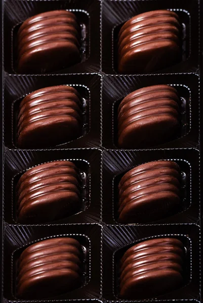 Caixa de trufas de chocolate — Fotografia de Stock