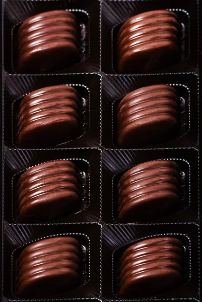 Κουτί με τρούφες σοκολάτας — Φωτογραφία Αρχείου