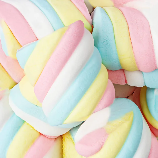 Kleurrijke Marshmallows Als Achtergrond Textuur Meerkleurige Marshmallows Closeu — Stockfoto