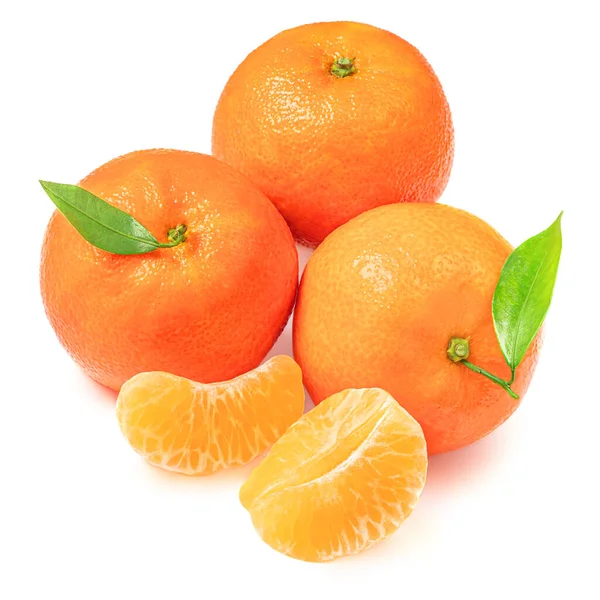 柑橘类水果 背景为白色 最新精选的达林头像 平躺在床上 — 图库照片
