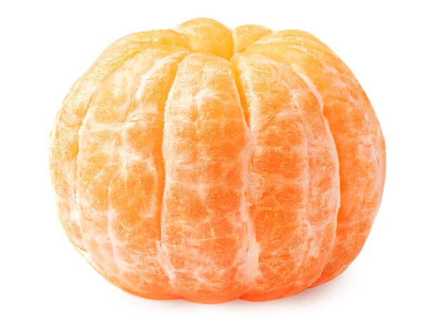 Frutas Mandarinas Color Naranja Mandarina Aisladas Sobre Fondo Blanco Mandarina —  Fotos de Stock